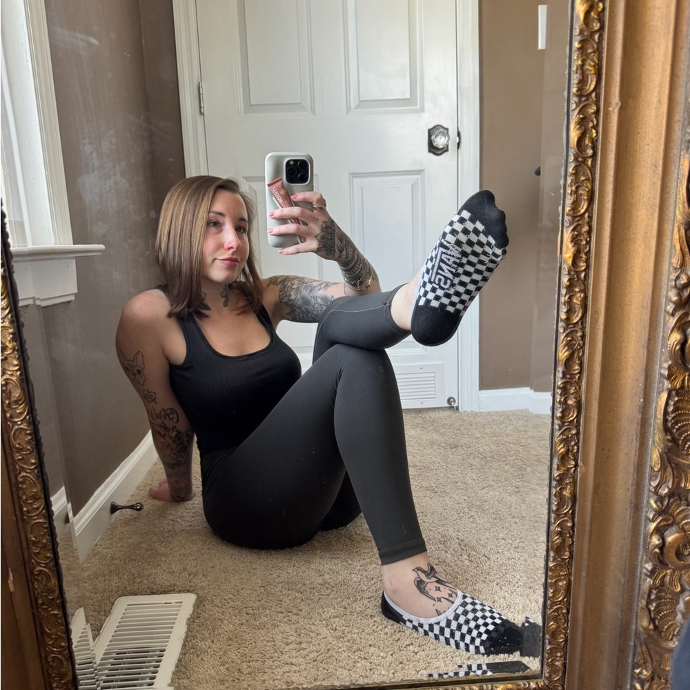 Checkered vans socks